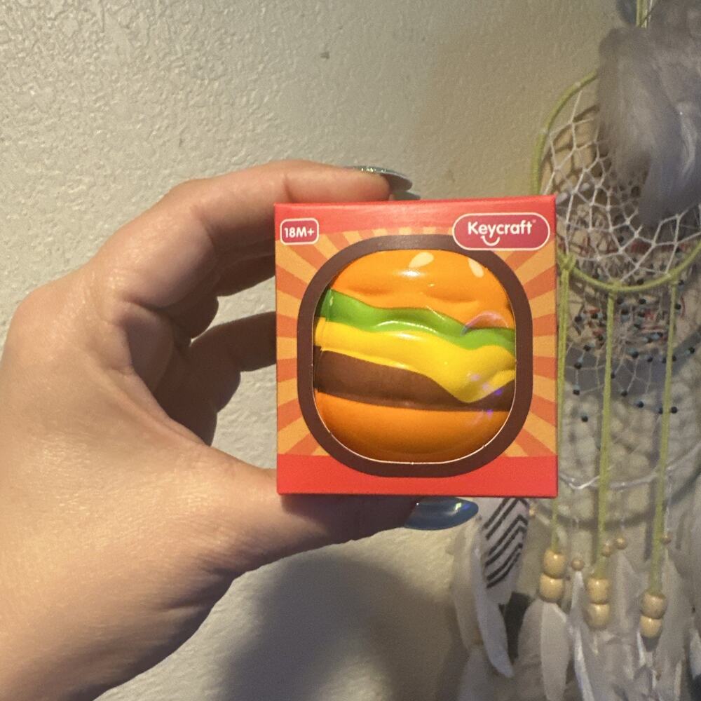 New Keycraft Super Bounce Burger Squishy Viral Toy!